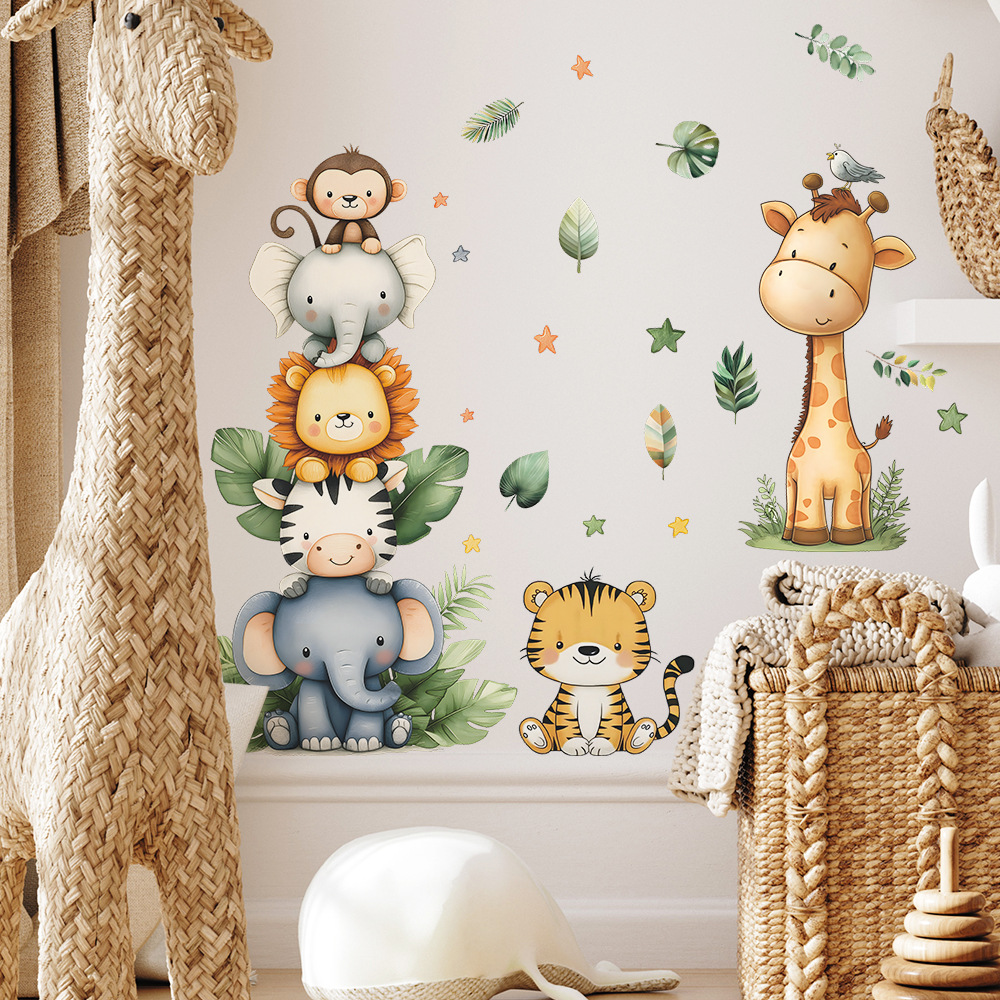 Boho Forest Animals Wall Stick - Baby Nursery Decor Girl recension och pris