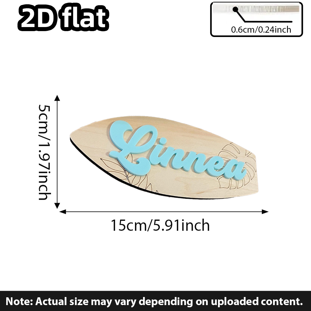 Surfboard Baby Name Signboard  - Baby Nursery Boy recension och pris