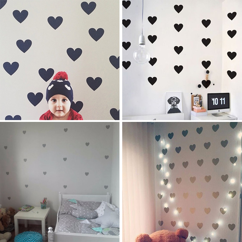 Heart Baby Room Decorative Sti - Baby Nursery Decor Girl recension och pris
