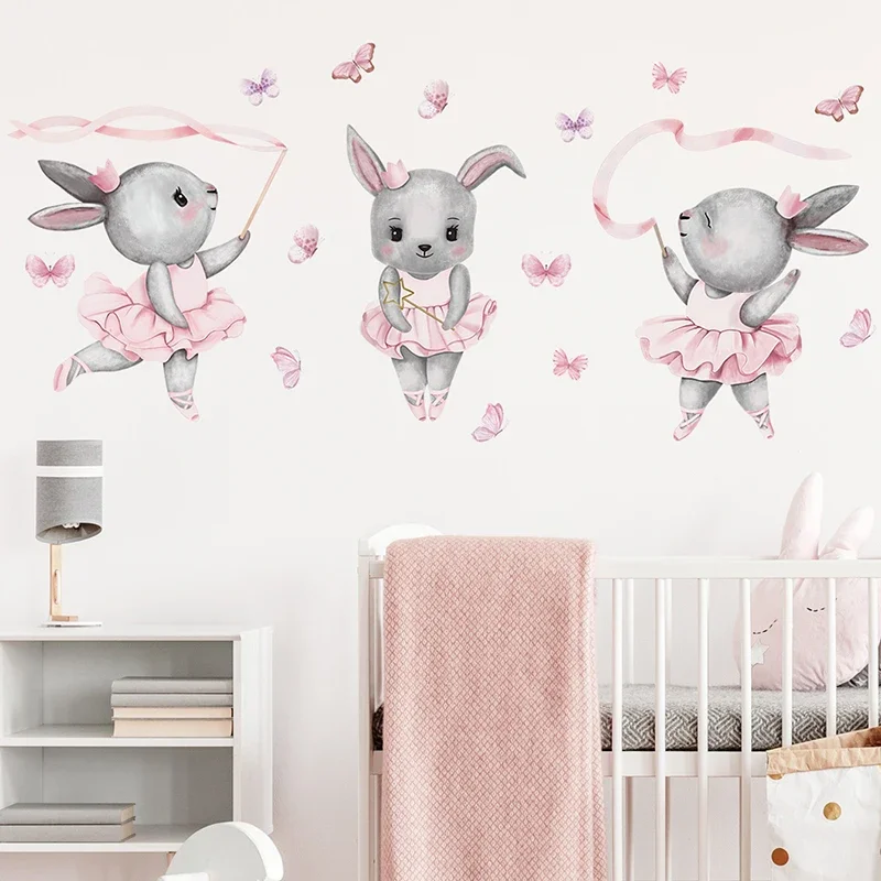 Hand-paint Ballet Bunny Rabbit - Baby Girl Nursery Quotes recension och pris