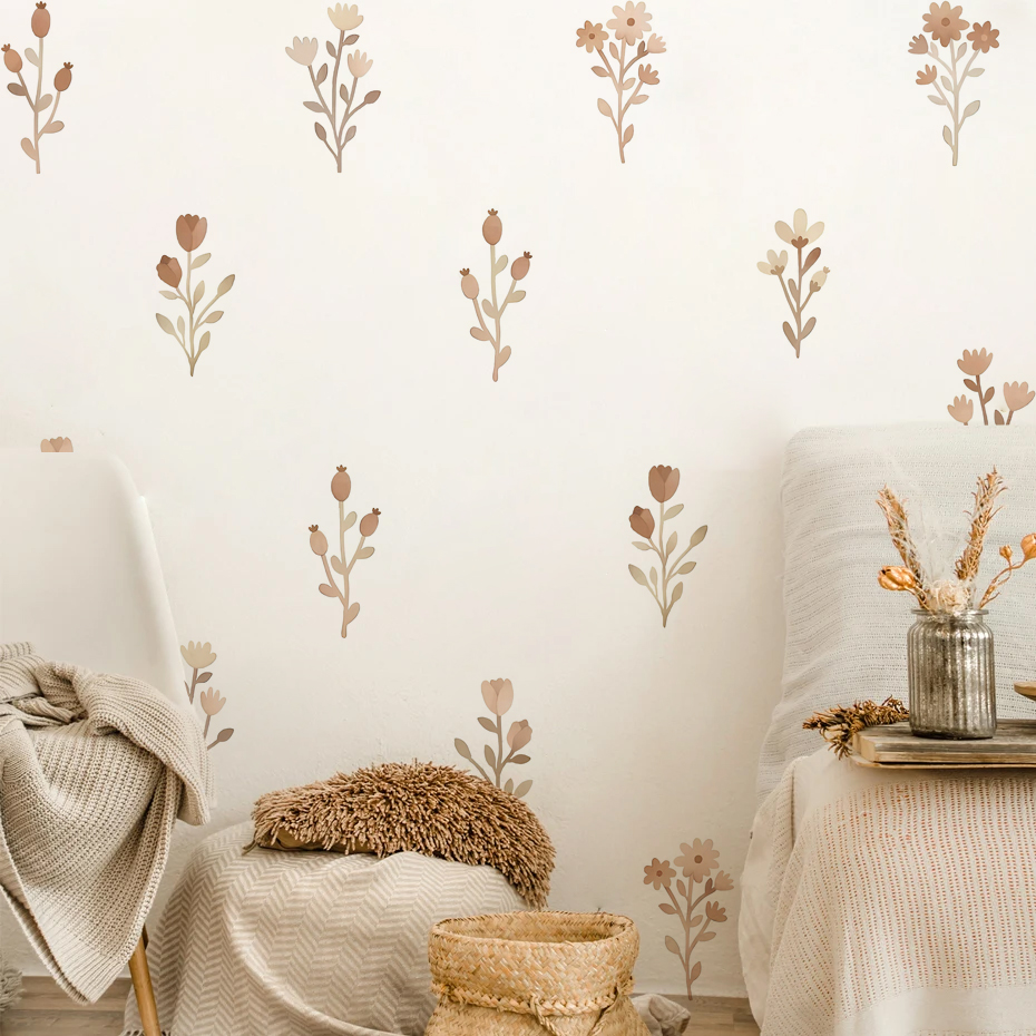 Flowers Wall Stickers for Bedr - Baby Girl Nursery Quotes recension och pris