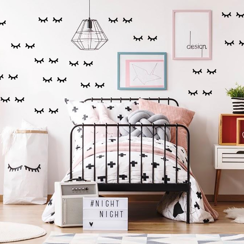 Kids Room Decoration  Eyelash  - Baby Nursery Decor Girl recension och pris